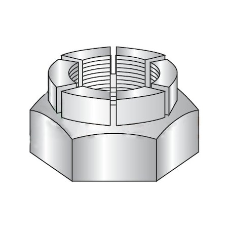 Newport Fasteners Flexible Top Lock Nut, 7/8"-14, Steel, Cadmium Plated NB217520B-1